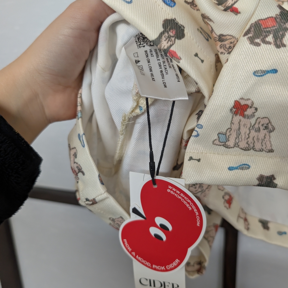 Cider Square Neckline Puppy Pocket Buckle Up Romper US 4 S NWT/EUC - Picture 5 of 10